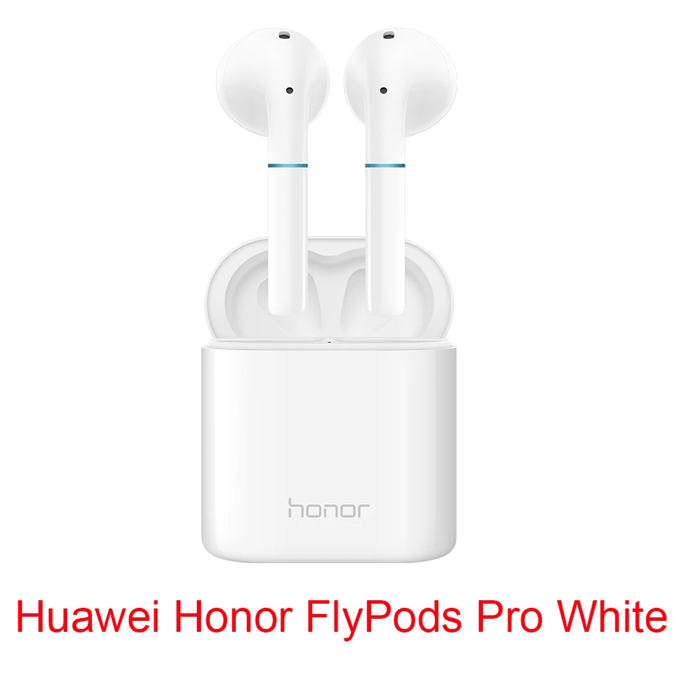 Huawei Honor Flypods Беспроводные Наушники Hi-Fi HI-RES Bluetooth 5,0 беспроводной аудио водонепроницаемый IP54 контроль беспроводного заряда - Цвет: Pro White