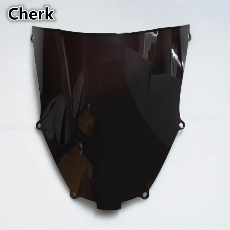 

Black / Clear Windshield Windscreen Motorcycle Wind Shield Screen Deflectors Double Bubble for Yamaha YZF R6 600 2008-2016