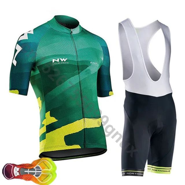 

2019 New! NW Cycling Jersey Short knitted Cycling Clothing Maillot Cycling Clothing set Of Bicycle clothing Gel Pad breathable