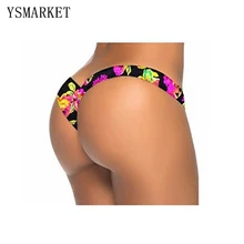 Сексуальные трусики бикини новые печатные плавки для плавания высокая эластичность одежда для плавания женская бразильская пляжная одежда De Bain QPJ110