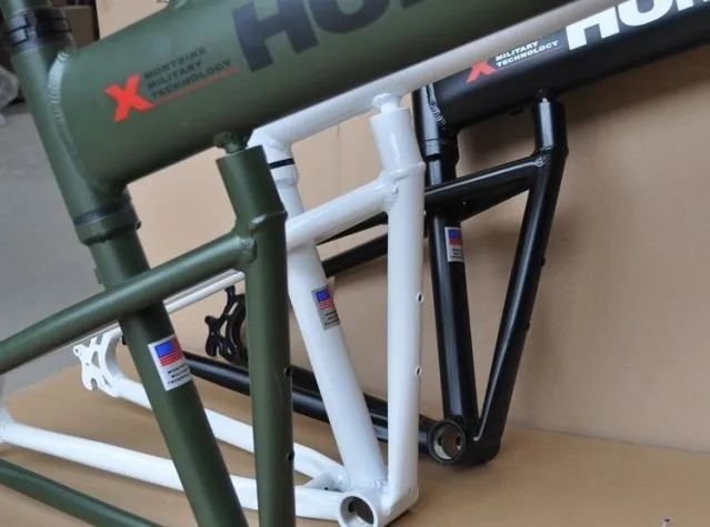 Best MTB Folding frame 26"x17" inch aluminium folding mountain bicycle frame bike suspension frame  bicycle frame 5