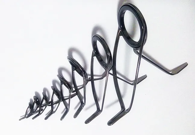 

KW guide Titanium Plating frame with Alconite ring 1 set (8 pcs) Repair rod building