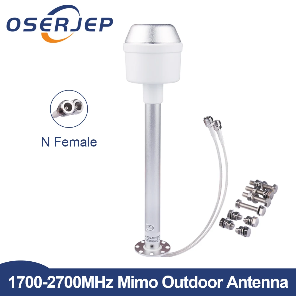Внешняя антенна mimo feed 1700 2700 МГц 2g 3G 4G LTE 2X24dBi внешняя с разъемом N female|Антенны для