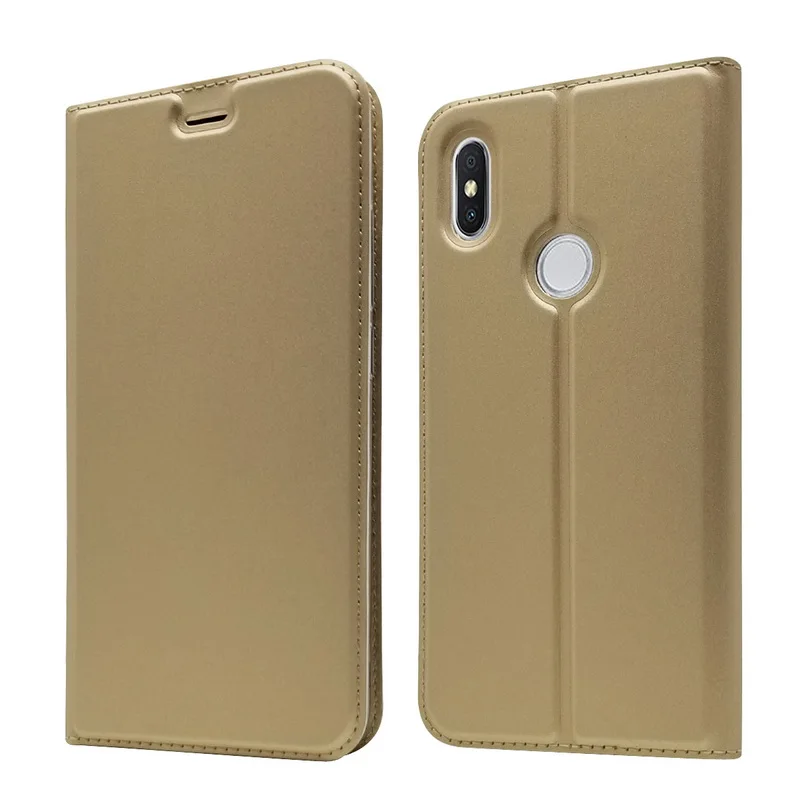 Для Xiaomi Redmi Note 4 Чехол-книжка из кожи с магнитной застежкой для Xiaomi Redmi S2 Note 5 5A 5 Pro 4X, Ультратонкий чехол для телефона s - Цвет: Gold