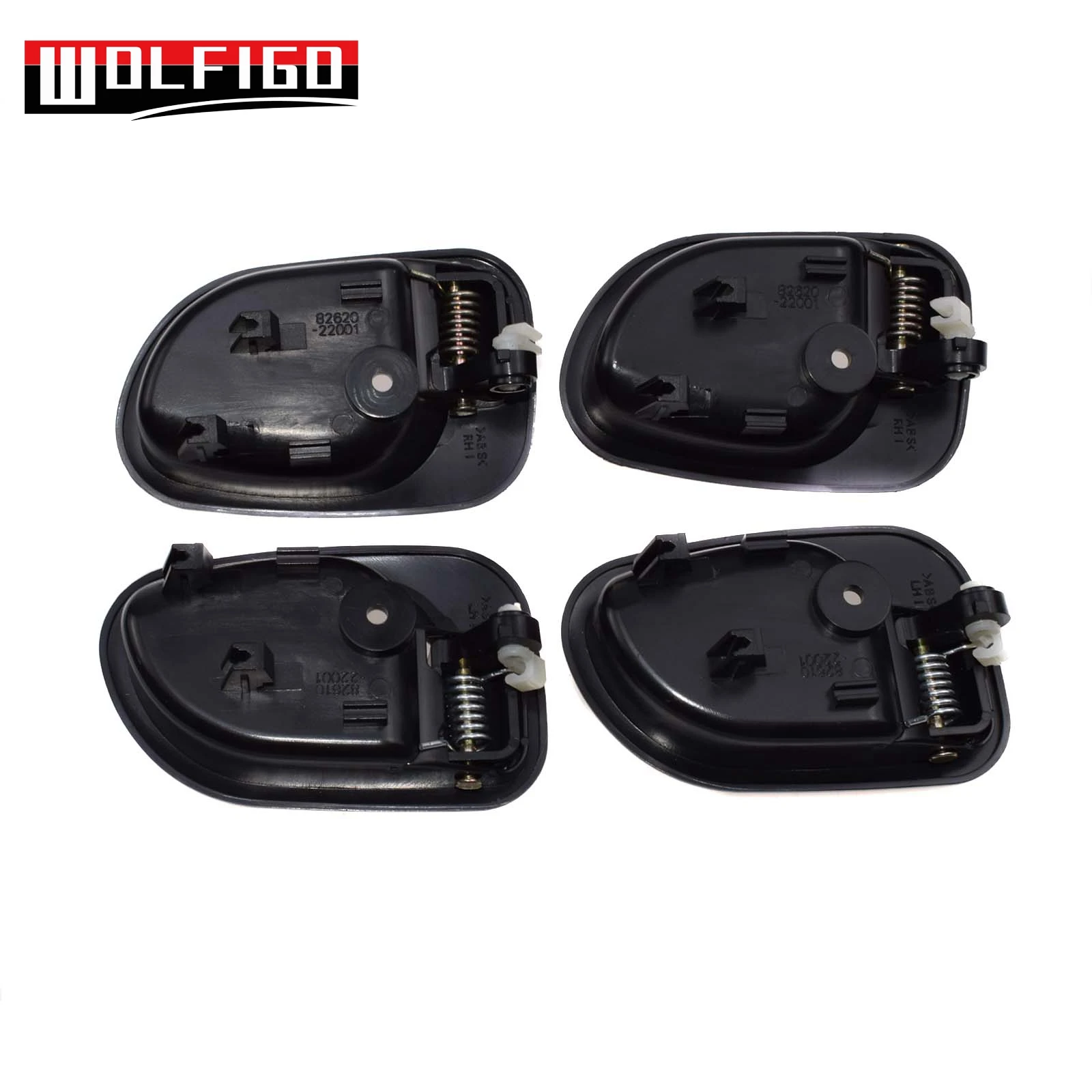 WOLFIGO новый черный снаружи и внутри набор ручек двери 8 для Hyundai Accent 1995 82660 22000 82650 83660