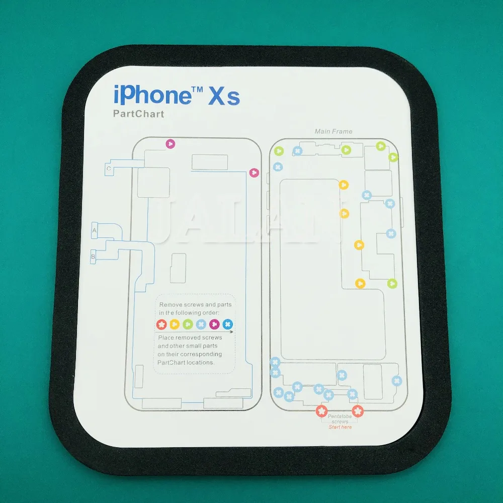 Профессиональные инструменты для разборки iphone6 6s 6 p 6s p 7 7 p 8 8 p X XS MAX XR винты и детали удалить/разместить соответствующие места
