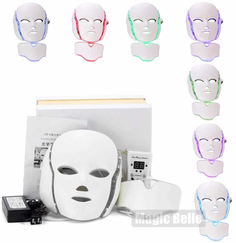CE сертифицированный продвинутый персональный уход за кожей маска для лица Уход за кожей против морщин LED7 цвет маска из Китая