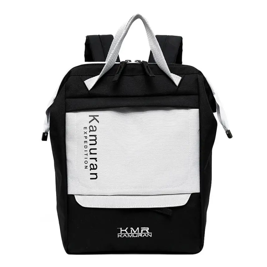 Fishsunday сумка для походов на открытом воздухе унисекс школьный стиль с буквенным узором дорожная сумка рюкзак для студентов сумка 0801 - Цвет: White S