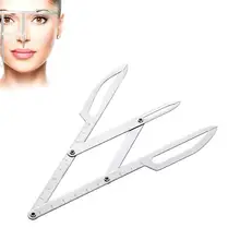 Makeup Ruler BellyLady Portable Foldable Measure Microblading Ruler Eyebrow Shaping Ruler Eyebrow Tattoo Calipers Stencil