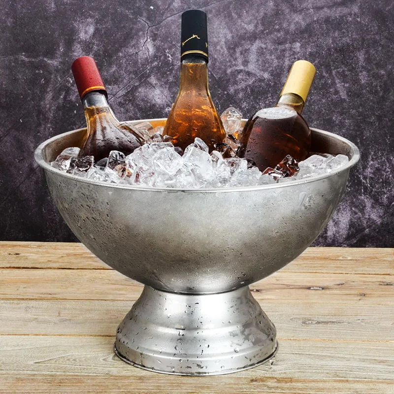 

2L/5L stainless steel thick ears ice bucket rum grape beer Ice barrel champagne large ice bucket