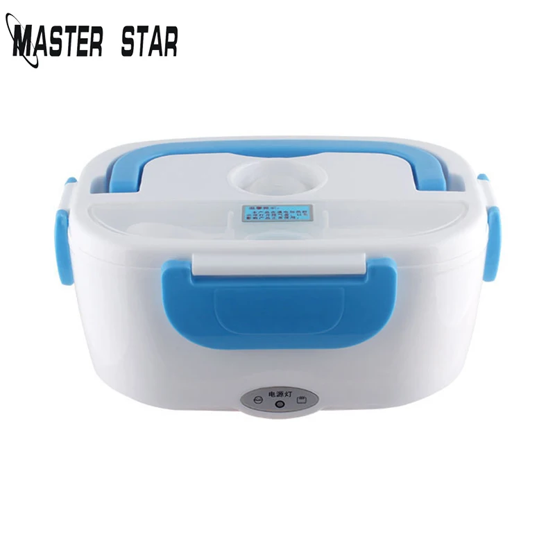 

Master Star 12V Portable Car Plug Heated Lunch Box Compact Electric Heated Lunch Food Warmer Box Bento Food Container 1L