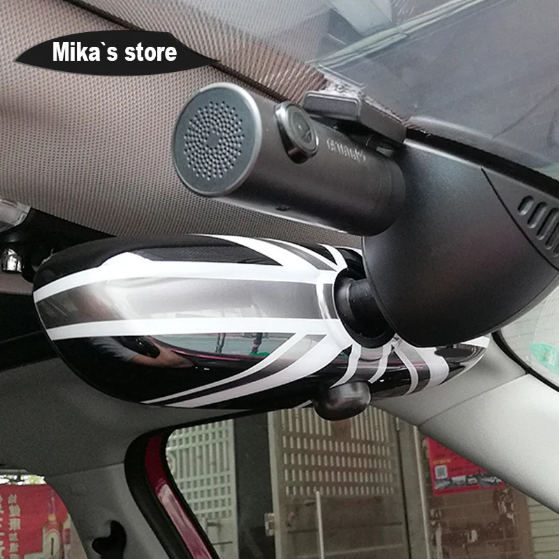 Union Jack Interior Mirror Cover Shell Sticker Protective Case For Mini Cooper R55 R56 R60 R61 Countryman Car-styling Accessorie