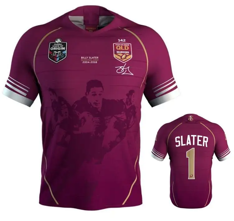 

2018 CAMERON SMITH Maroons State QLD rugby Jerseys Australia League shirt
