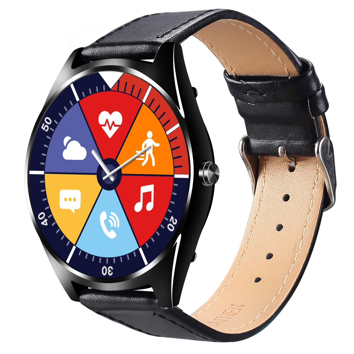 

Digital Smart Watch Mens Smartwatch Women Heart Rate/Blood Pressure LED Leather Wrist Watch Sport Fitness Track for Android IOS