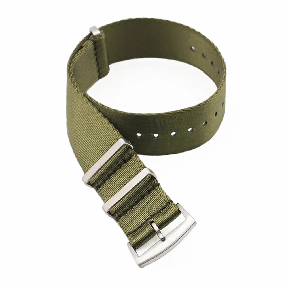 Высокое качество, 20 мм, 22 мм, браслет для часов, полосатый ремешок Nato для армейских спортивных часов, нейлоновый ремешок для наручных часов, ремешок для часов omega Nato - Цвет ремешка: Army Green