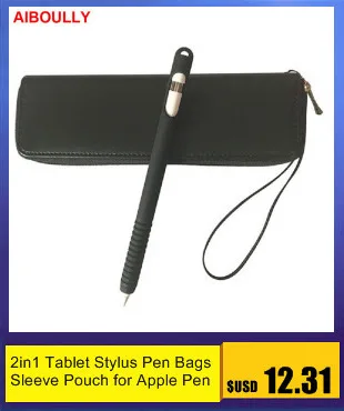 Для Apple Pencil держатель с USB адаптер карман премиум Веганский искусственная кожа Чехол рукав сумка подходит для iPad Pro 9.7 10.5 и 12.9