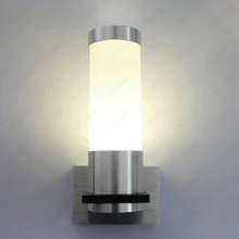 3 Вт светодиодный светильник настенный светильник матовый стеклянный Точечный светильник для спальни отеля лобби выставочный магазин серебряный корпус