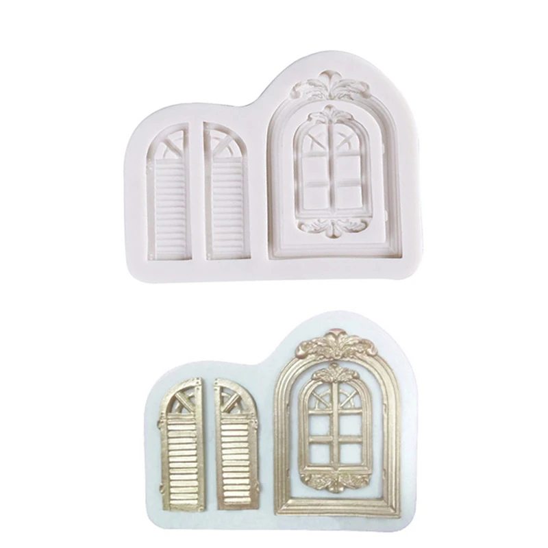 Door/Window Shape Fondant Cake Silicone Mold Candy Chocolate Pudding Mould Baking Cookie Ice Cream Molds Decoration Tools | Дом и сад