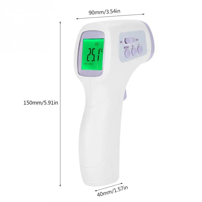ЖК-дисплей цифровой термометр Бесконтактный ИК инфракрасный термометр лоб тела Температура метр Детские взрослых тела ИК термометром
