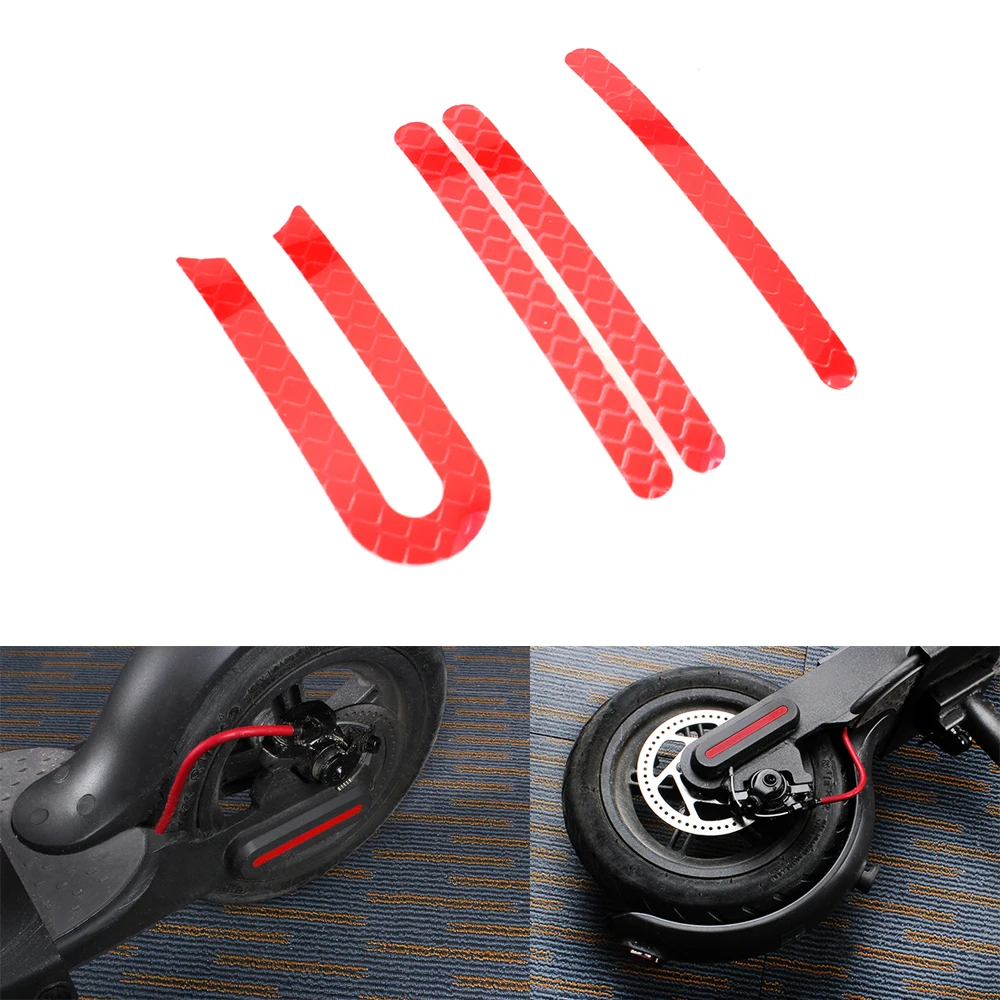 

I U Front Rear Wheel Tyre Cover Protective Shell Reflective Sticker For Xiaomi Mijia M365 Electric Scooter Skateboard Parts