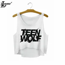 Lei-SAGLY \"Teen Wolf\" Letters Crop Top Summer Style Tank Women Tops Cheap Clothes China Cropped Fashion Mujer  Camisole F722