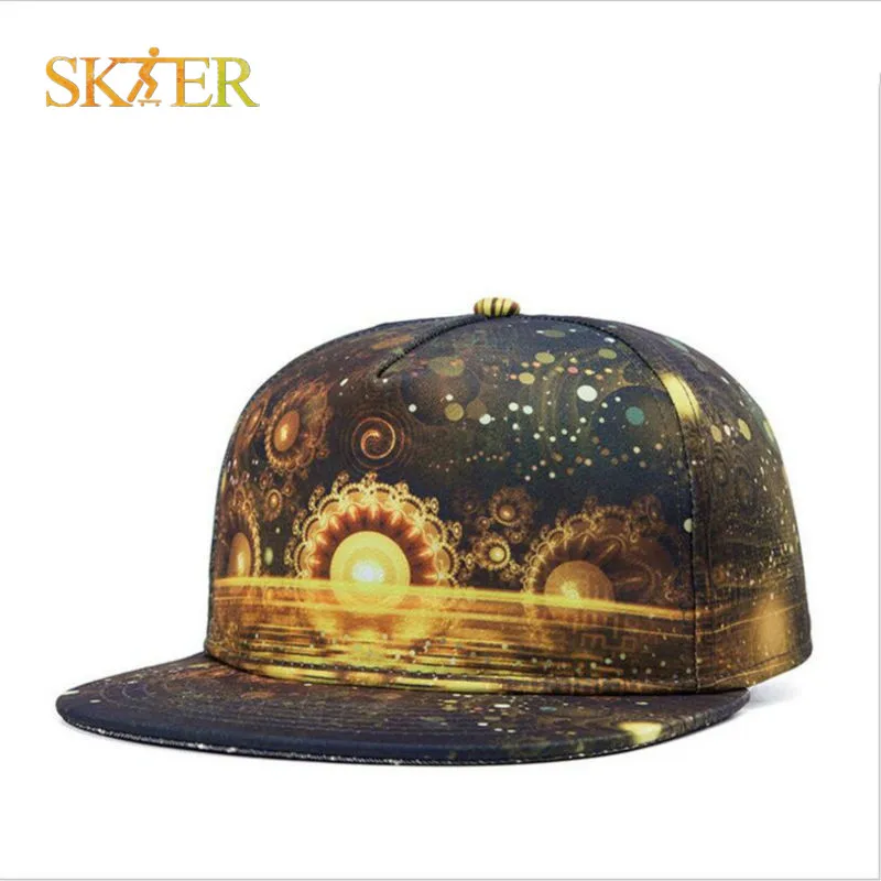 

SIZE 55-61cm 3D PICTURE PRINT skateboard cap for street wear Quality CAP with Skeleton GUY for for man and woman 100% cottons