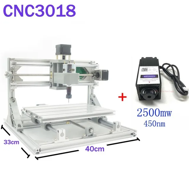 CNC 3018 GRBL управления Diy CNC гравировальный станок, 3 оси pcb фрезерный станок, деревянный маршрутизатор лазерная гравировка, лучшие передовые игрушки - Цвет: Серебристый