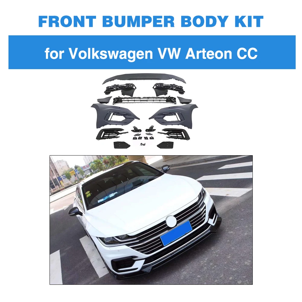 Передний бампер с губой для VW CC Arteon 2019 2020 передний спойлер комплект тела из