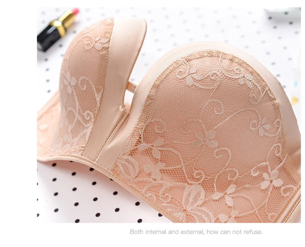 Invisible Bra Push Up Anti slip adjusted straps Bra for wedding Massage