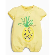 BBK Summer 16 Baby Coverall cotton thin short-sleeved Romper Neonatal full moon Baby boy clothes Girls triangle short climb kids