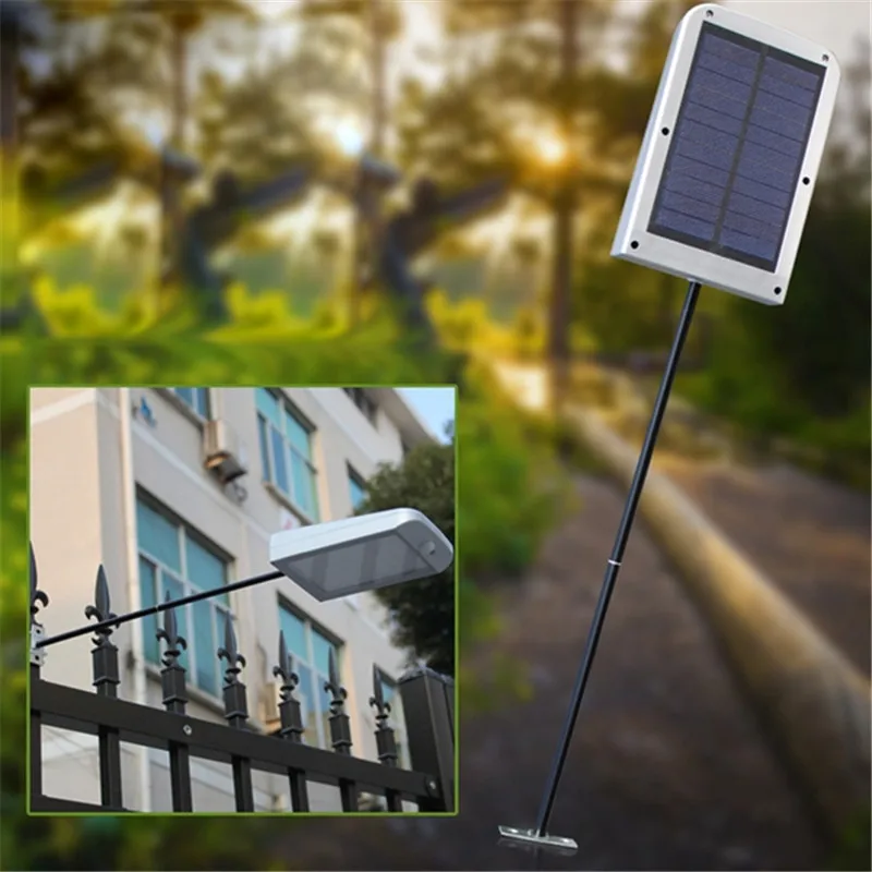 

CLAITE 48 LED Solar Light Motion Sensor Outdoor Waterproof Security Street Light 5W White Light Wall Lamp with 3 Modes