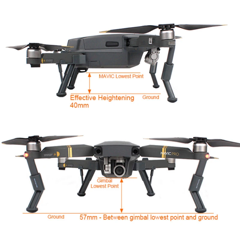 Sunnylife DJI Мавик Pro Platinum Alpine 40 мм посадка Шестерни Skid + 8331F пропеллер Пропеллер