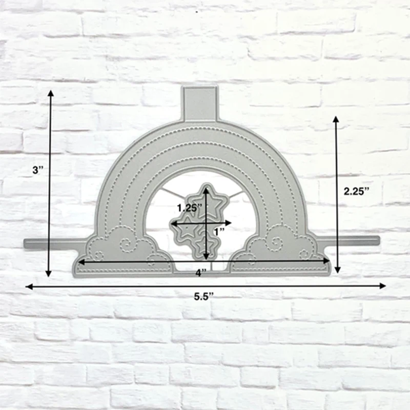 

Rainbow Cloud Frame Metal Cutting Dies Stencil for DIY Scrapbooking Embossing Photo Album Decoration Card Craft Die Cut 2019
