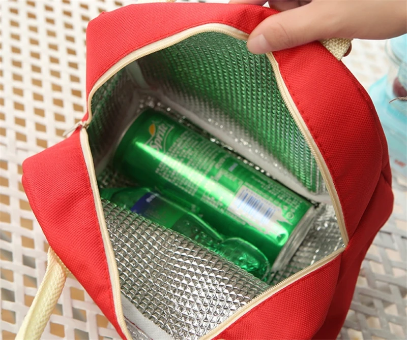 Портативная сумка для ланча мультяшная поросенок Изолированная Холщовая Сумка для обедов Tote сохраняющая тепло для еды на пикник сумка Контейнер для хранения еды сумки
