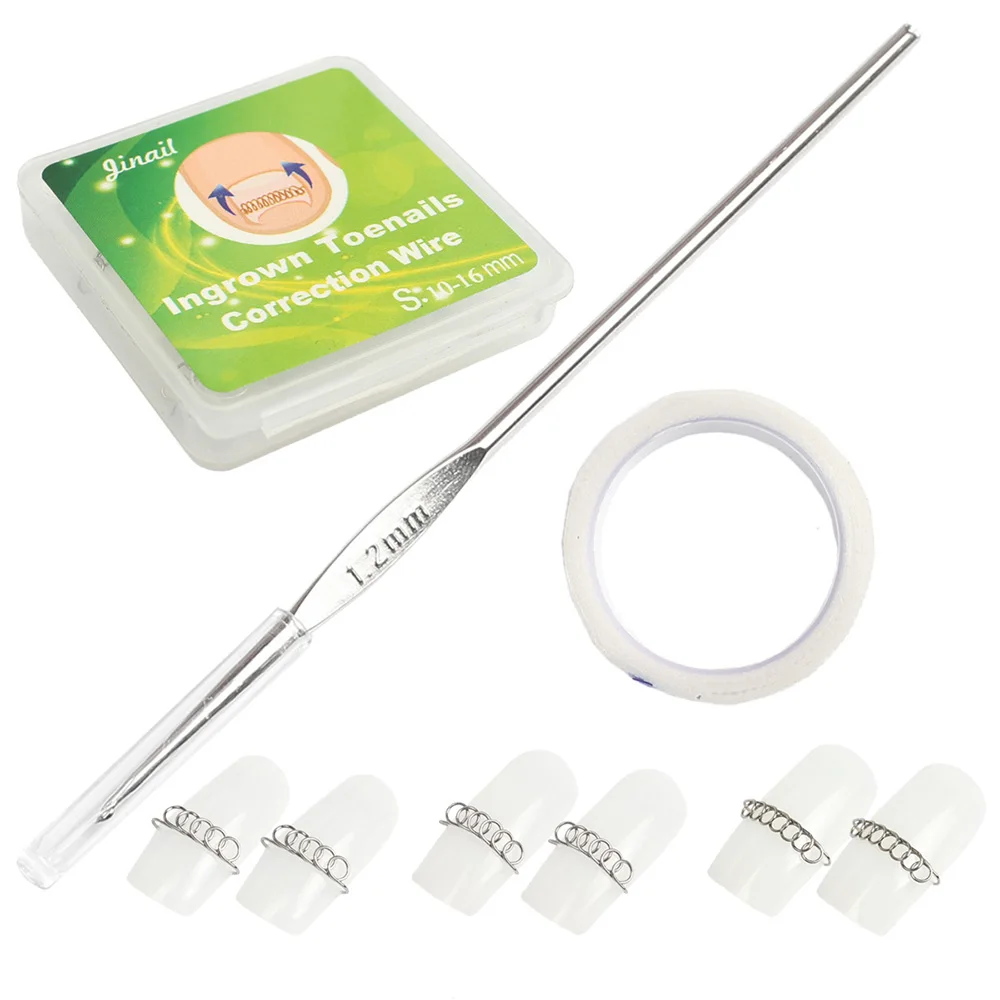 

3pcs/set Pedicure Acronyx Wire Nail Ingrown Correction Wire Patch Foot Care Paronychia Correction File Spring Ingrown Toe Tools