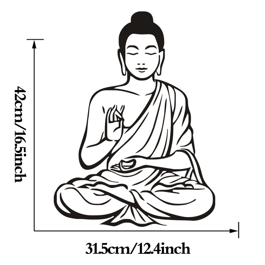 Shakya Muni Buddha Buddhism Wall Sticker Religion Art Self Adhesive Wallpaper For Living Room Home Decor In Stickers From Garden Shakya Muni Buddha Buddhism Wall Sticker Religion Art Self Adhesive Wallpaper For Living Room Home Decor In Stickers From Garden