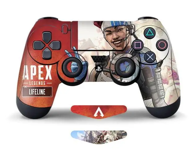 E 1PCS Данные лягушки 2 шт наклейки для Apex Legends контроллер скины для sony Playstation 4 игровой контроллер для PS4 Slim Pro наклейки - Цвет: E 1PCS