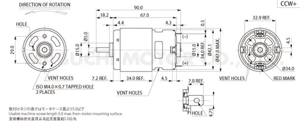 Fitsain 775 12 В 18000 об./мин.> 3.6A Мини дрель PCB сверлильный Jt0 0.3 ~ 4 мм двигателя