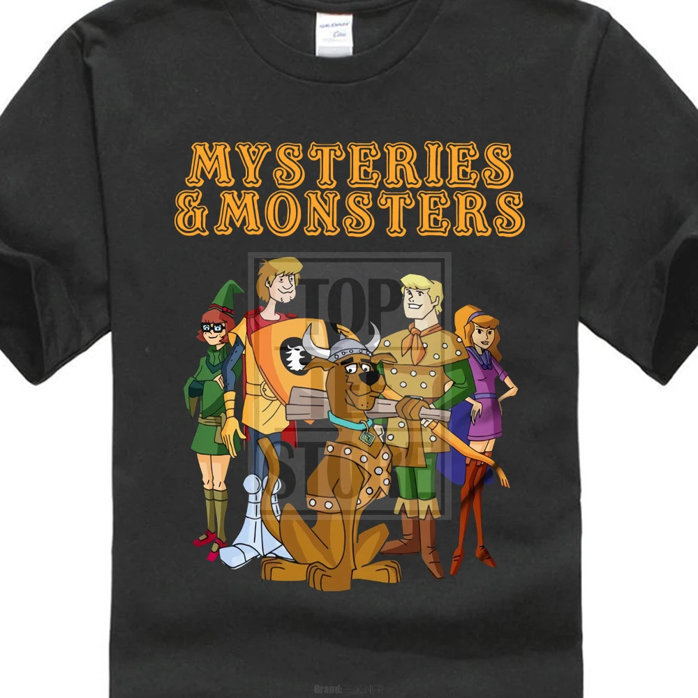 

New! Dungeons And Dragons Shirt Monsters And Mysteries Scooby Doo D&D Premium
