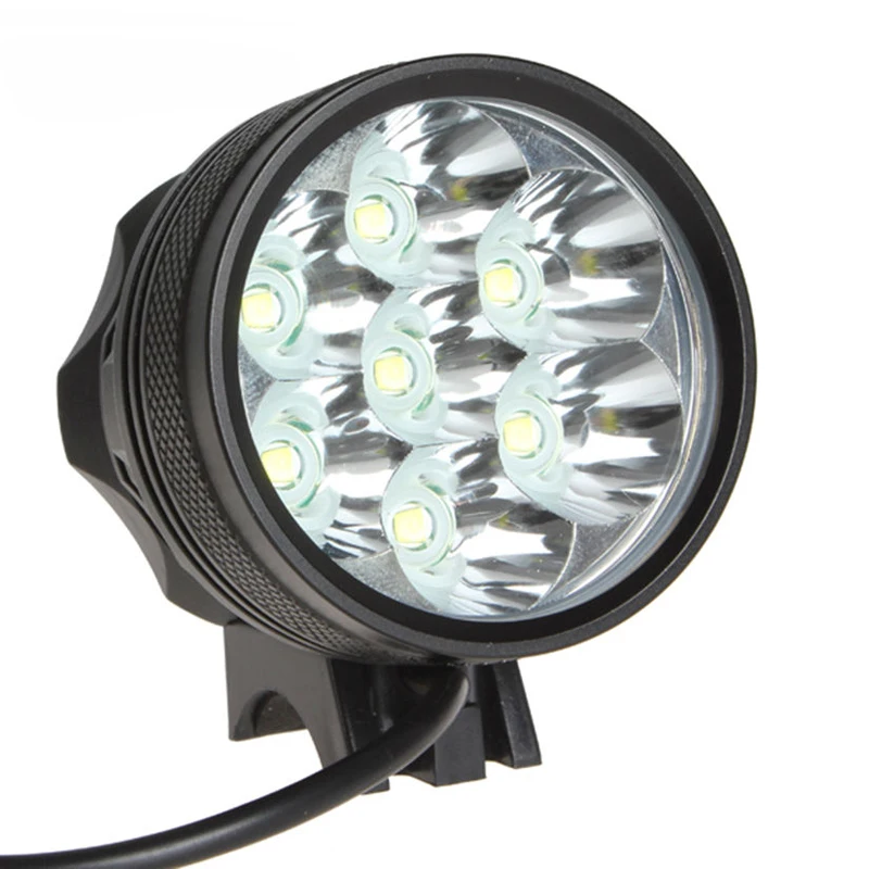 

4pcs/lot SecurityIng Waterproof 10000Lm 7 x XML T6 LED Bright Bicycle Bike Front Flash Light + 8000mAh Rechargeable Battery Pack