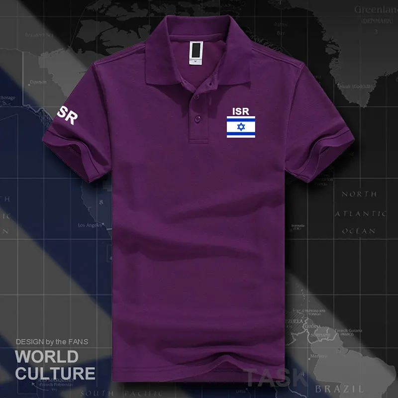 Мужские рубашки поло с коротким рукавом, белые, брендовые, с принтом, для страны, хлопок, с флагом, новая мода, повседневные - Цвет: polo-Purple