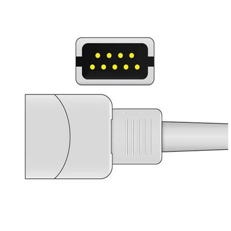 Совместимый для 0600-00-0026-01 Datascope DB9 Pin взрослый Fignerclip SpO2 датчик пульсоксиметр зонд кислородный зонд 3 м