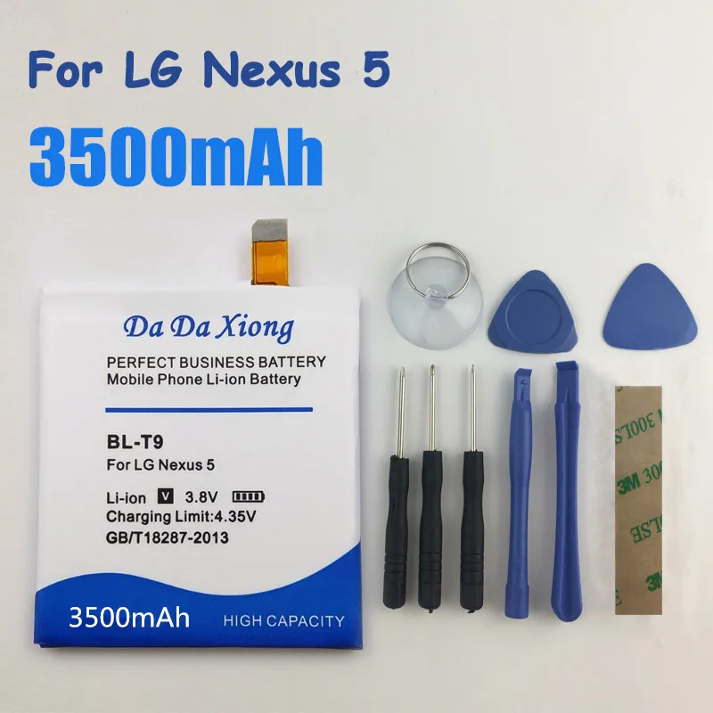 

High Quality 3500mAh BL-T9 BL T9 Battery for LG Google Nexus 5 E980 Nexus G D820 D821