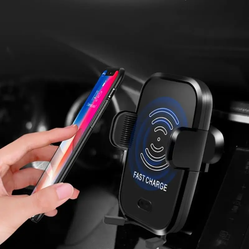 

Car Wireless Charger Air Vent Mount For iPhone X 8 Plus Quick Fast Charge Wireless Charging Pad Car Holder for Samsung S9 S8 S7