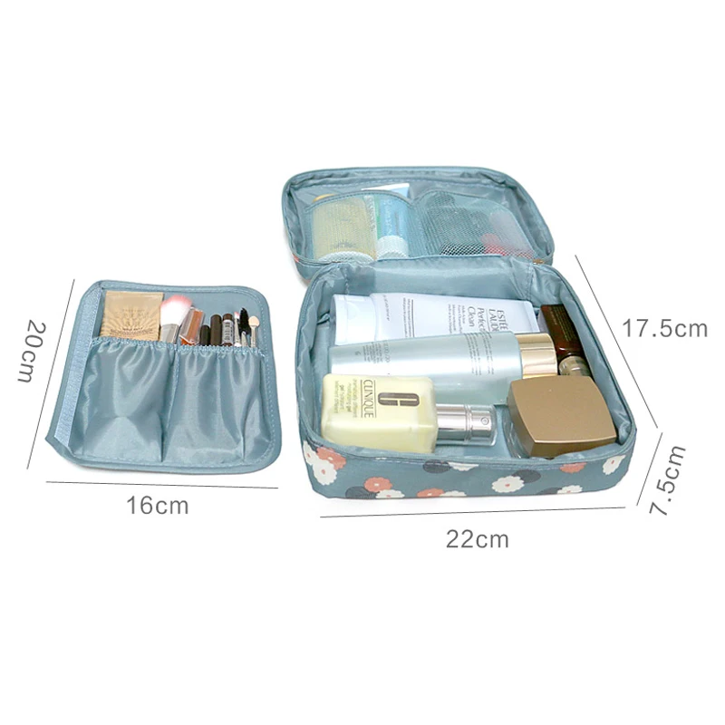 عالية الجودة المحمولة النساء يشكلن التجميل حقيبة للماء الجمال حالة المنظم أدوات الزينة أطقم أكياس غسل الحقيبة السفر الأساسية