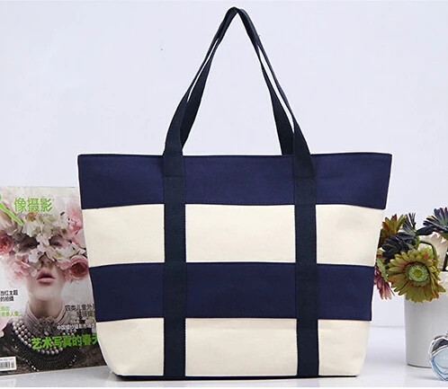SMOOZA-Bolso grande de lona con estampado de rayas para mujer, Bolsa de lona para playa, informal, de compras SMOOZA-Bolso grande de lona con estampado de rayas para mujer, Bolsa de lona para playa, informal, de compras
