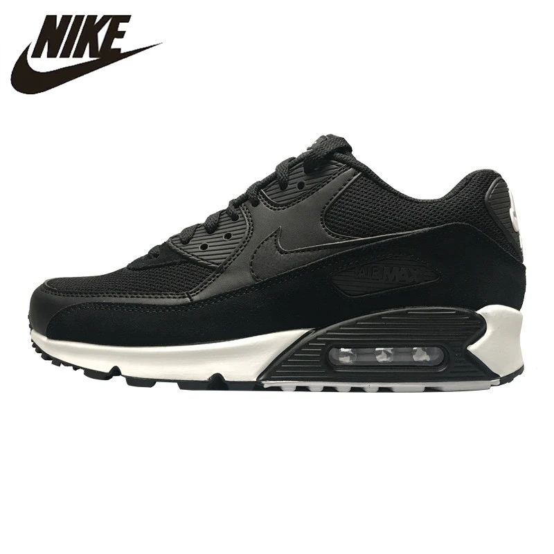 

NIKE AIR MAX 90 ESSENTIAL Men's Running Shoes,Outdoor Sneakers Shoes, Black, Breathable Wear-resistant Non-slip 537384 077