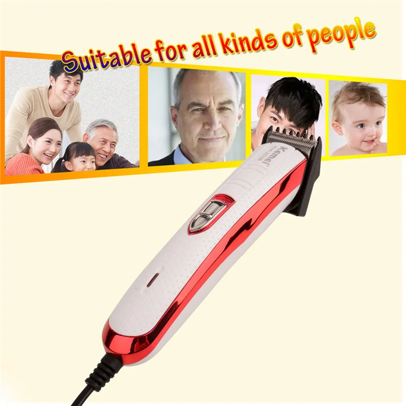Electric Hair Clipper Professional Rechargeable Haircut Men Titanium Steel Blade Hair Cutting Machine Trimmer Beard Barber Tool