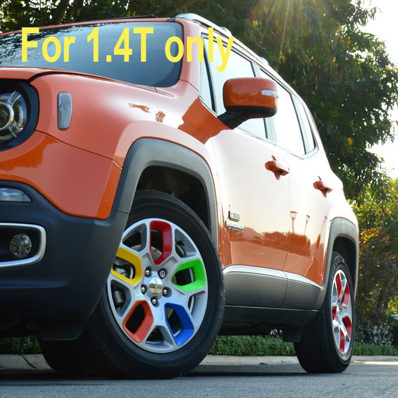 20pcs/lot For Car Styling Jeep Renegade Accessories Wheel Hub Stickers Sticker Cover Rim