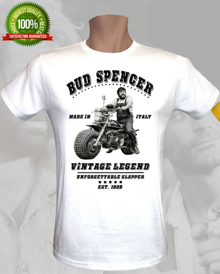 Футболка Bud Spencer Vintage Legend Terence Hill Film Tribute Uomo Donna Bambino новая мужская повседневная